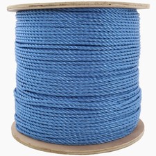 6mm Blue Rope 500M Drum Polypropylene Cable Pulling Draw Cord Poly Rope