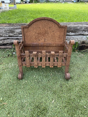 Antique open fire iron - fire,