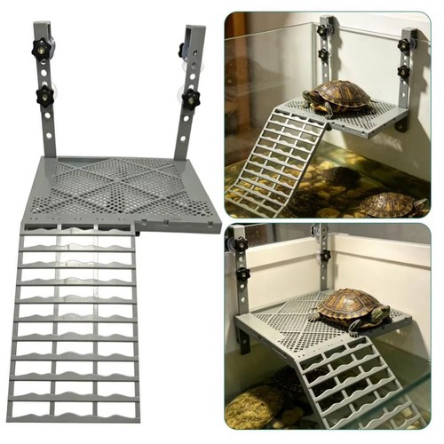 Turtle basking platform ramp - platform,