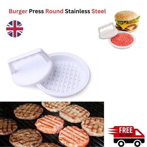 Burger press round stainless - burger,