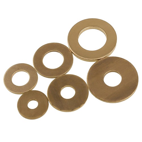 Solid brass thick flat - solid,