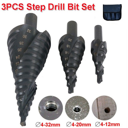 3pcs hss step drill - 3pcs, bit