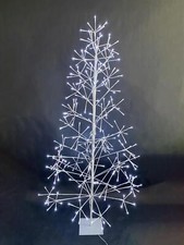 Christmas Twig Tree Pre Lit Cool White LED Artificial XMAS Home Decoration 6FT