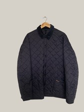 Barbour Heritage Liddesdale Quilt Jacket Men's Navy Button Down - XL (PTP 23")