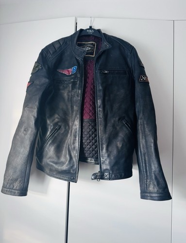 Superdry men leather jacket - superdry, men's