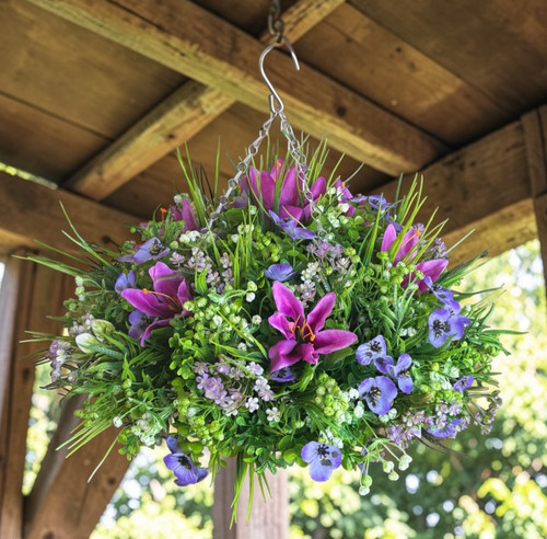 Purple lilies plus - lilies, lots