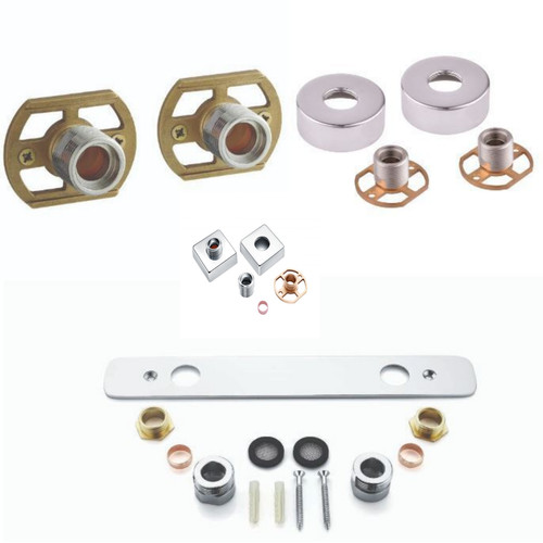 Solid brass easy fix wall - solid,