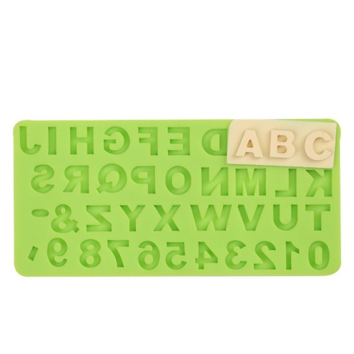Silicone alphabet mould number - silicone,