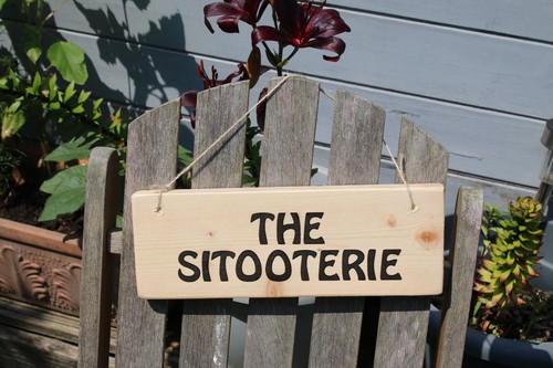 Outdoor sitooterie garden sign - outdoor,
