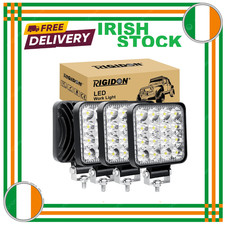 LED Work Light Spot Beam Fog Lamp Rotatable Waterproof 6000K White 48W 4 PCS NEW