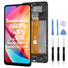 For samsung A12 LCD Screen Replacement Premium HQ Display Touch Digitizer +Frame