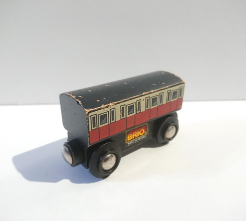 Wooden railway train - wooden,