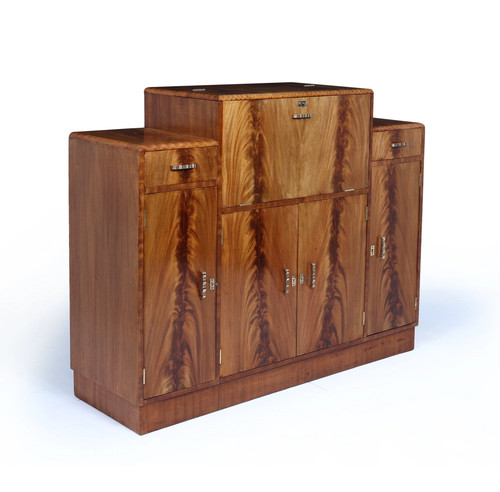 English art deco walnut - english,