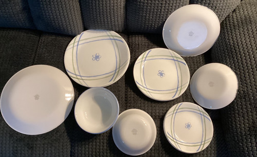 Corelle linen flower 12 pc - "linen, 12-pc