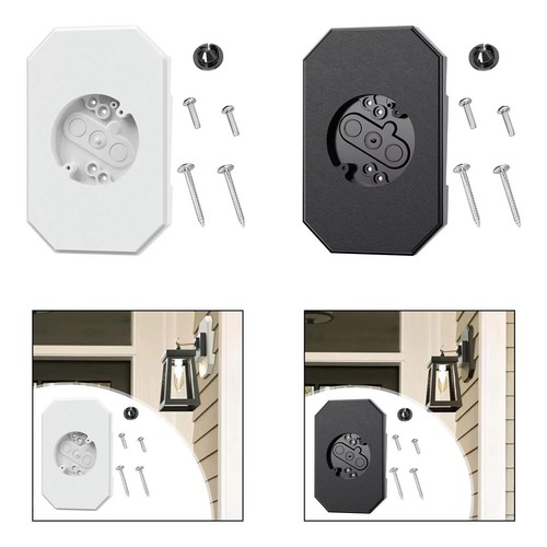 Siding light mounting - light, block