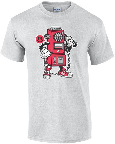 Retro pay phone shirt - retro, t-shirt
