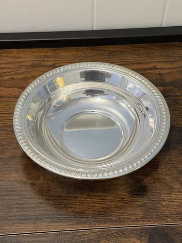 Silverplate serving bowl with - bowl,