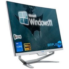 Aio All In One I7 24" 2.9GHz Full HD 8GB 240GB SSD Win11 PC Fixed Curved