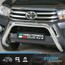 MISUTONIDA S/S EU FRONT BULL BAR/ NUDGE BAR 76MM FOR TOYOTA HILUX MK8 2016-2020