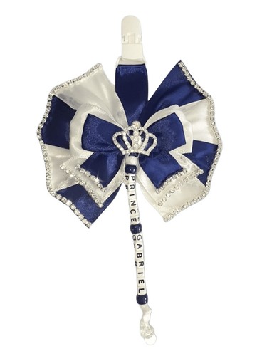 Navy and white personalised - white,