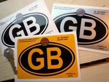 TRIUMPH GLOBE logo on GB oval