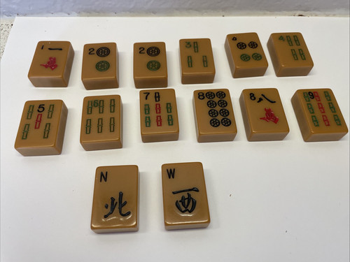 Butterscotch bakelite mahjong - butterscotch,
