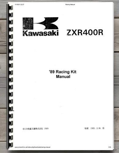 Kawasaki zxr400r racing kit - racing,