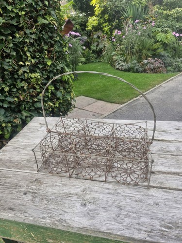 Antique galvanised wirework - antique,