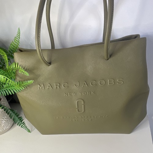 Marc jacobs green leather logo - green,