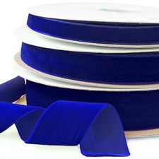 Luxury Navy Velvet Ribbon