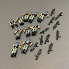 Lot 10 Body &10 Gun Accessory For Mega Bloks Construx HALO Cal of duty FIGURE #H