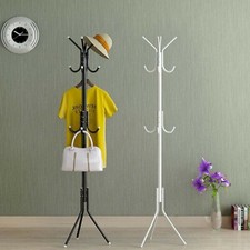 COAT STAND GARMENT RACK METAL COAT JACKET UMBRELLA HANGER STANDING HOOK RACK