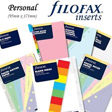 Filofax Personal Organiser Paper Inserts Refills - Choose from FULL UK Range