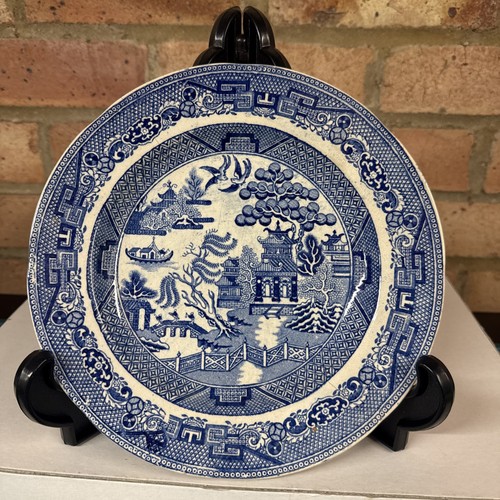 Antique willow pattern plate - willow,