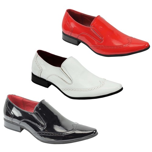 Mens retro shiny patent - retro,