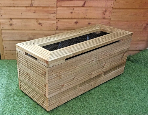 Raised garden pond - pond, wooden