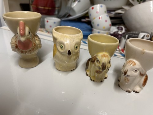Vintage ceramic egg cups - vintage,