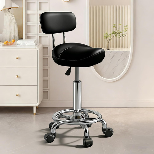 Saddle stool with ring pedal - stool,