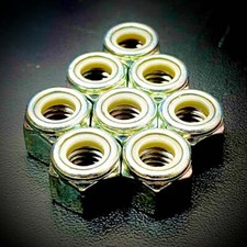 BSW Whitworth Hex Nyloc Nuts