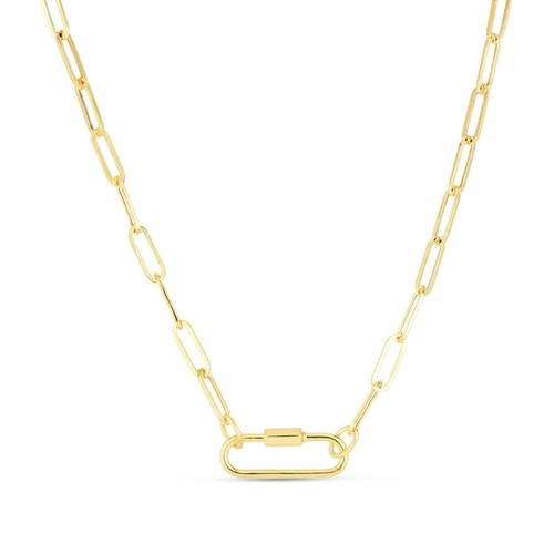 6mm paperclip link necklace - 3.6mm,