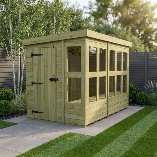 Pent potting shed - pent, uk