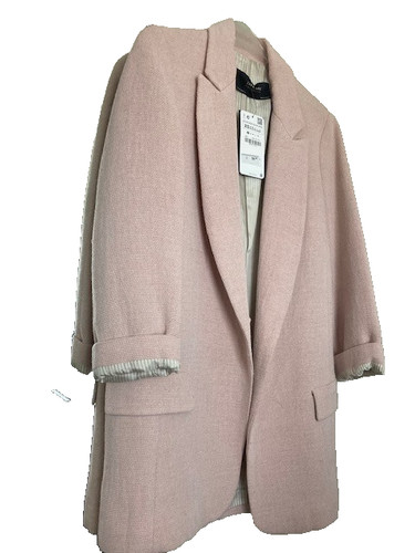 Zara blush pink blazer jacket - pink,