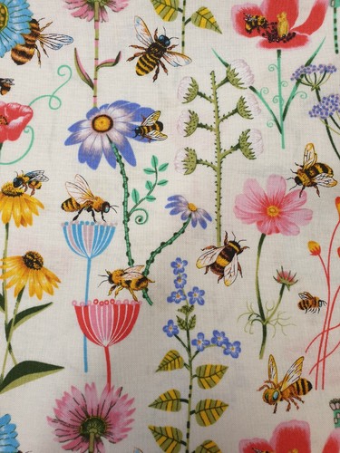 Bee haven fabric fat - bee,