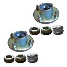 Pair of Trailer Cast Wheel