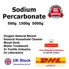 SODIUM PERCARBONATE 100% PURE Oxygen Natural Bleach, Cleaner *Multi Size FREE PP