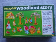 Vintage Fuzzy Felt Woodland