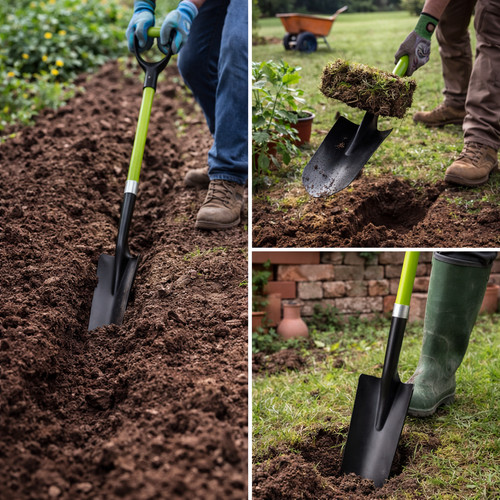 Inch drainage shovel with - inch,