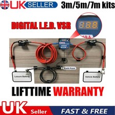 Ready Made Battery Split Charge Relay Kit 12V 140A Digital VSR Sense Camper Van