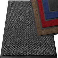 Large Barrier Door Mat Heavy Duty Rubber Back Non Slip Floor Rug Kitchen Hallway