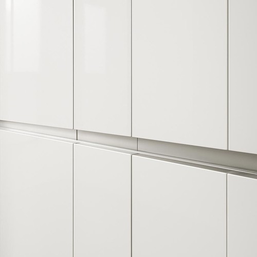 White gloss mdf handleless - white,